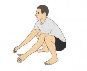 squat man